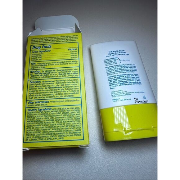 THE FACE SHOP Hydro Sun Barrier 2-in-1 Sunscreen & Moisturizer, SPF 45 - Picture 2 of 7
